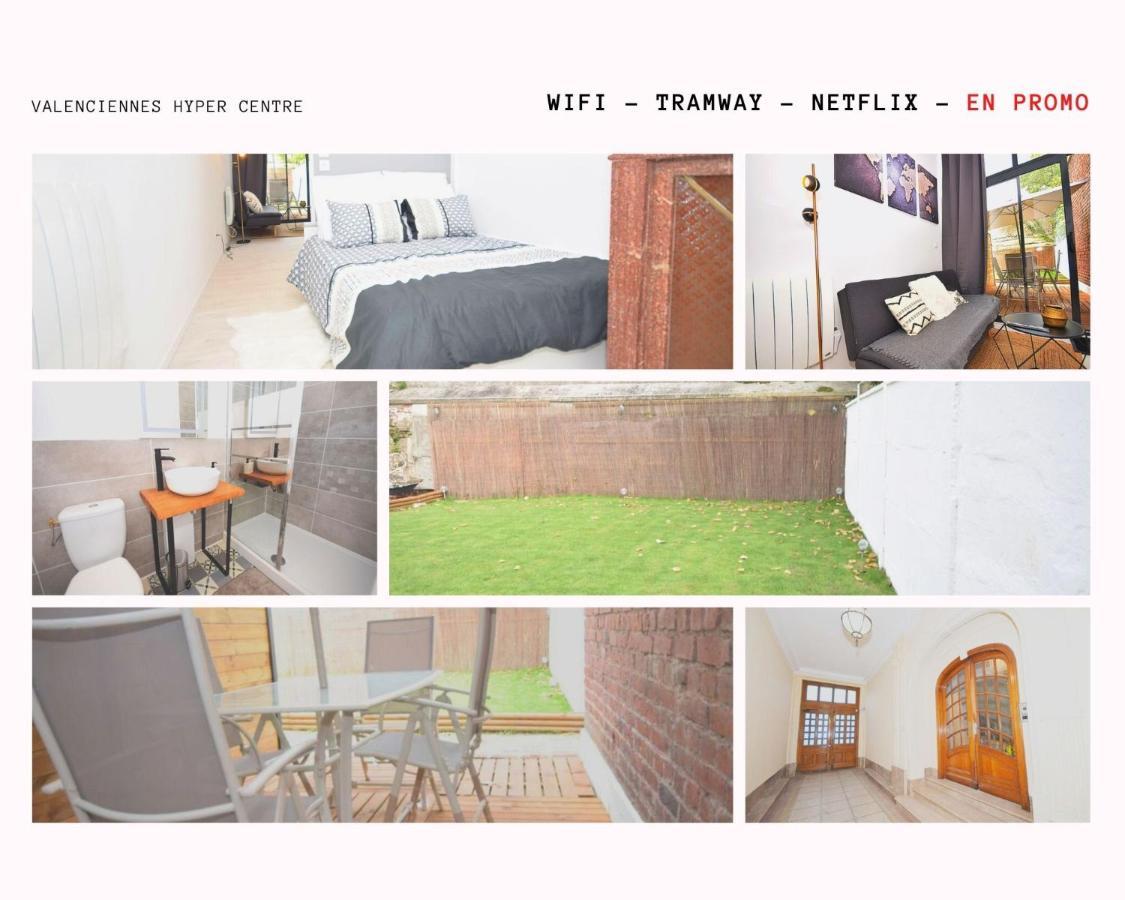 Hyper Centre Valenciennes - Wifi - Terrasse - Tramway - Lerelaisdodile2 아파트 외부 사진